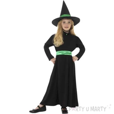 stroj dla dzieci czarownica czarny smiffys 130 140 cm