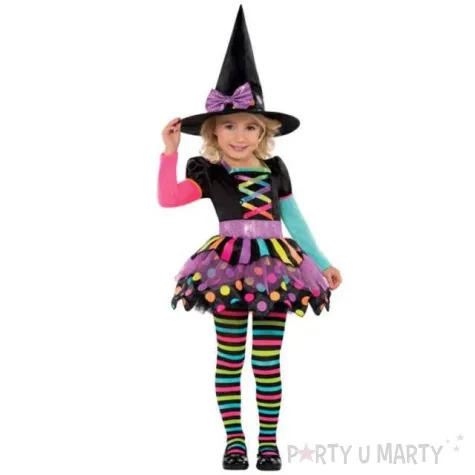 stroj dla dzieci czarownica kolorowa amscan 4 6 lata