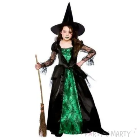 stroj dla dzieci czarownica krolowa pajakow partytino 134 140 cm