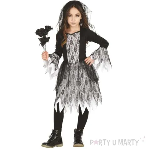 stroj dla dzieci czarownica strzepiona guirca 122 134 cm