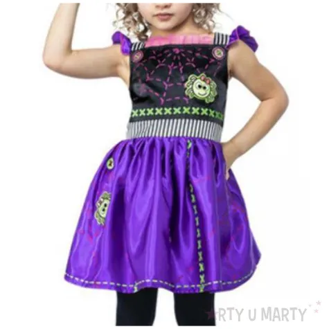 stroj dla dzieci czarownica z naszywkami smiffys 86 98cm