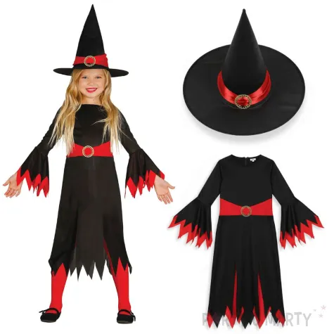 stroj dla dzieci czerwona czarownica guirca 10 12 lat