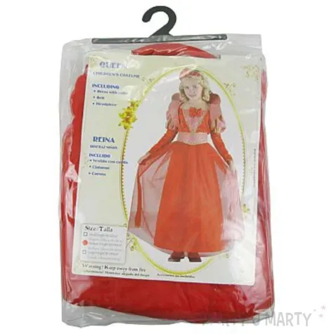 stroj dla dzieci czerwona krolowa roz 120 130