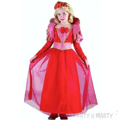 stroj dla dzieci czerwona krolowa roz 130 140