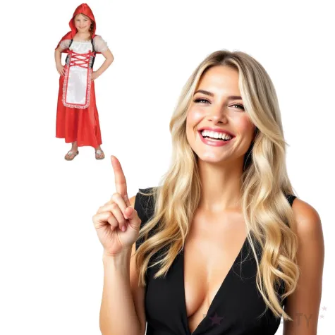 stroj dla dzieci czerwony kapturek funny fashion rozm 104