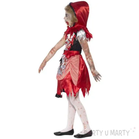 stroj dla dzieci czerwony kapturek zombie smiffys 116 128 cm