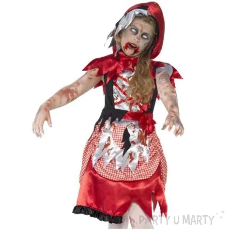 stroj dla dzieci czerwony kapturek zombie smiffys 146 158 cm