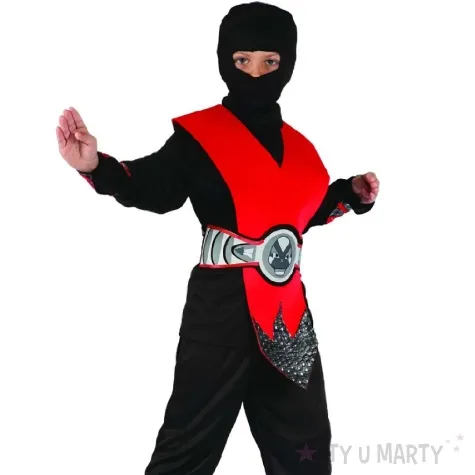 stroj dla dzieci czerwony ninja lux rozm 110 120