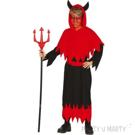 stroj dla dzieci diabel mistyczny czerwono czarny guirca 7 9 lat