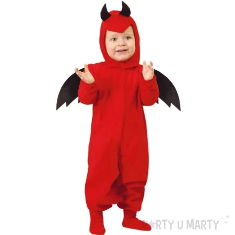 stroj dla dzieci diabelek ze skrzydlami kombinezon guirca rozm 92 98 cm