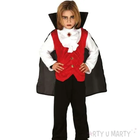 stroj dla dzieci drakula zestaw z peleryna guirca 7 9 lat