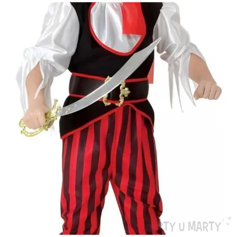 stroj dla dzieci elegancki kapitan piratow zestaw na karnawal godan rozm 110 120