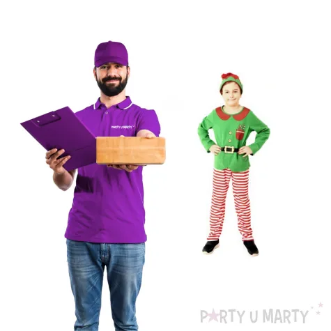 stroj dla dzieci elf maly pomocnik zielony party tino 122 128