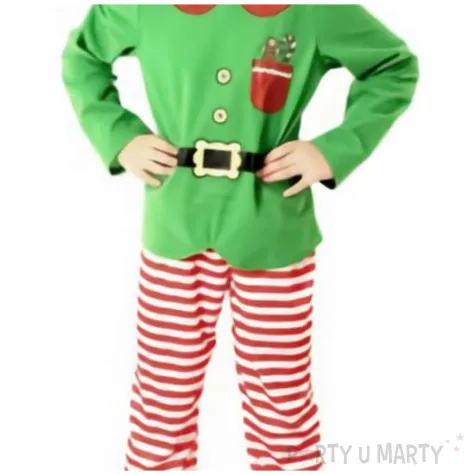 stroj dla dzieci elf maly pomocnik zielony party tino 122 128