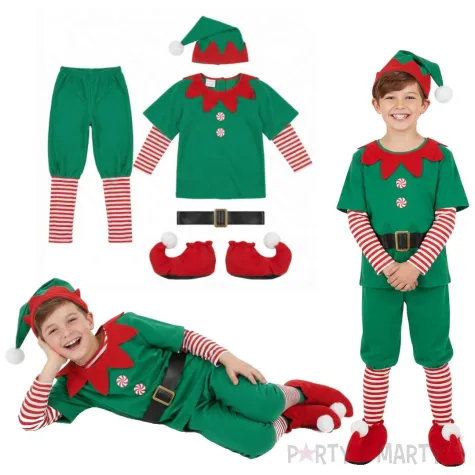 stroj dla dzieci elf pomocnik mikolaja partytino 9 10 lat 134 140 cm