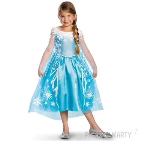 stroj dla dzieci elsa kraina lodu blekitny smiffys rozm 94 110 cm