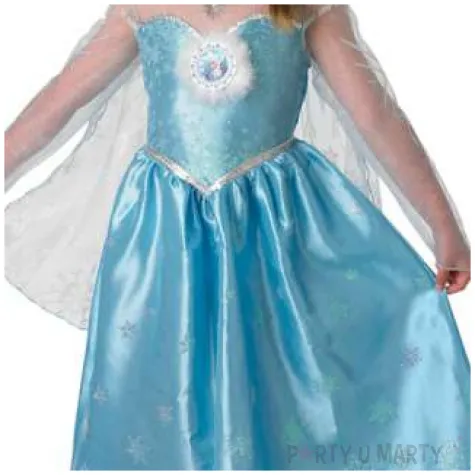 stroj dla dzieci elsa z krainy lodu rubies rozm 140 150 cm