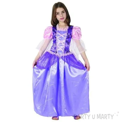 stroj dla dzieci fioletowa ksiezniczka rozm 120 130 cm