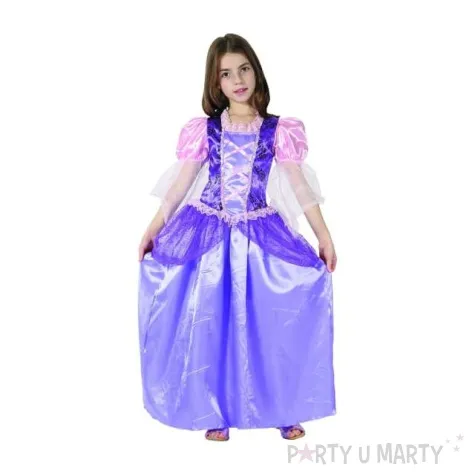 stroj dla dzieci fioletowa ksiezniczka rozm 130 140 cm