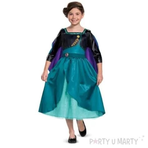 stroj dla dzieci frozen anna deluxe sukienka turkusowa disguise 94 109 cm