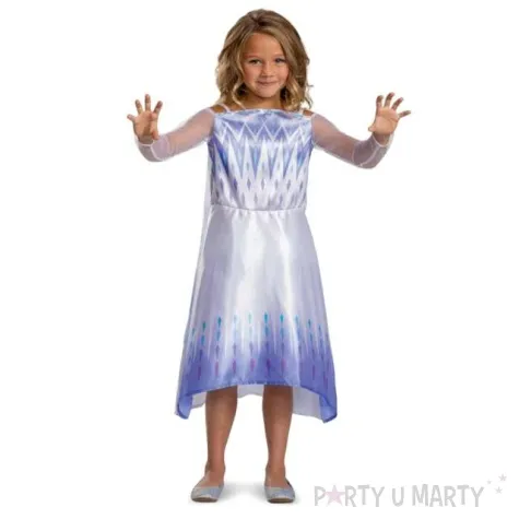 stroj dla dzieci frozen elsa sukienka fioletowo biala disguise 124 135 cm