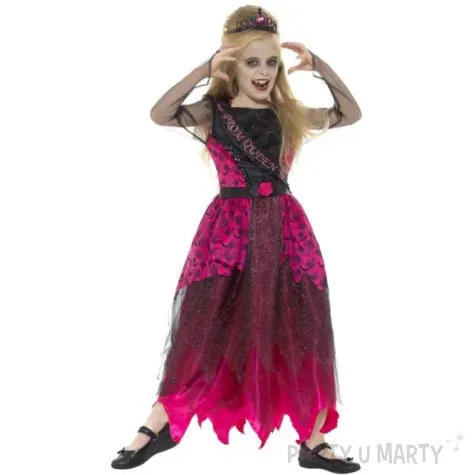 stroj dla dzieci gotycka krolowa czarno rozowa smiffys rozm l