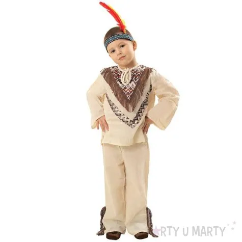 stroj dla dzieci indianin kraszek rozm 122 128 cm