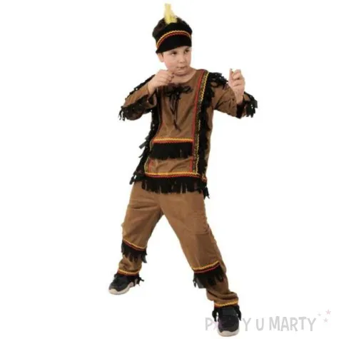 stroj dla dzieci indianin partytino rozm 134 140 cm