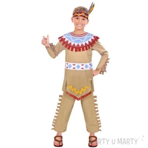 stroj dla dzieci indianin tomahawk amscan rozm 4 6 lat