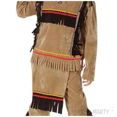 stroj dla dzieci indianin z fredzlami fyasa 110 120 cm