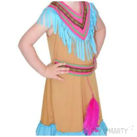 stroj dla dzieci indianka kolorowa arpex rozm 110 120 cm