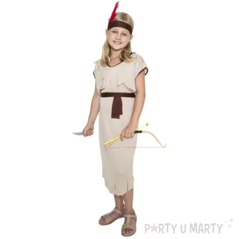 stroj dla dzieci indianka z brazowym paskiem arpex rozm 120 130 cm