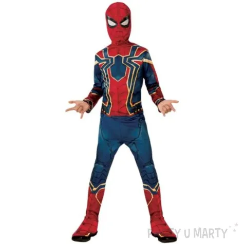 stroj dla dzieci iron spiderman rubies rozm 128 134 cm