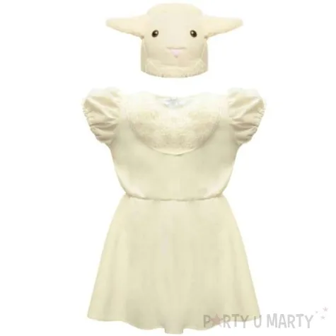 stroj dla dzieci jaselka owieczka ecru kraszek 134 140 cm