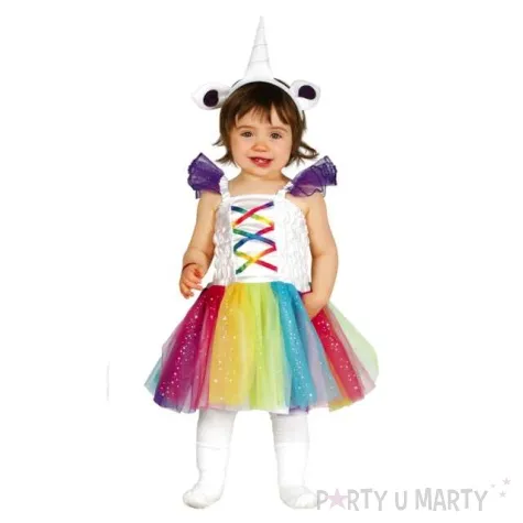 stroj dla dzieci jednorozec sukienka z opaska guirca 86 98 cm