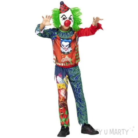 stroj dla dzieci klaun psychopata smiffys rozm 116 128 cm