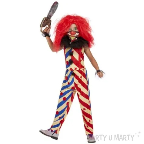 stroj dla dzieci klaun psychopata zestaw smiffys rozm 146 158 cm