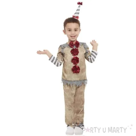 stroj dla dzieci klaun z muszka smiffys 104 110 cm