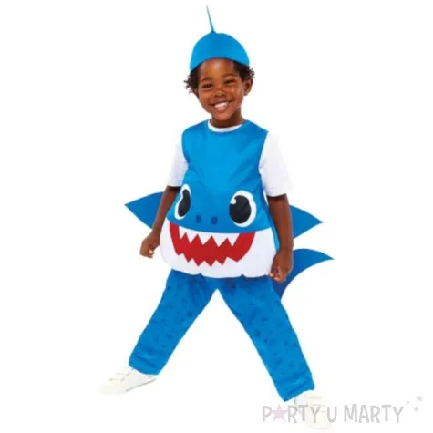 stroj dla dzieci kombinezon baby shark niebieski amscan 98 104 cm