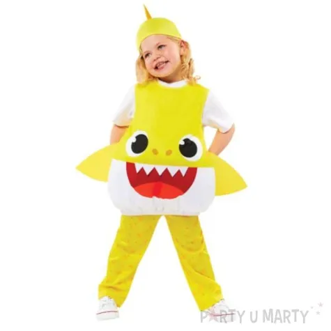 stroj dla dzieci kombinezon baby shark zolty amscan 98 104 cm