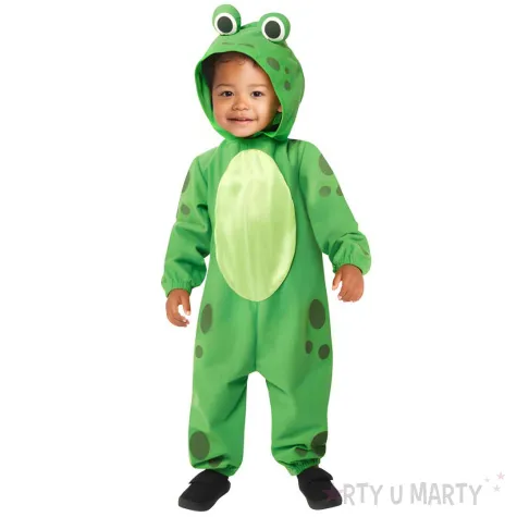 stroj dla dzieci kombinezon zabka z suwakiem z tylu amscan rozm 92 98 cm