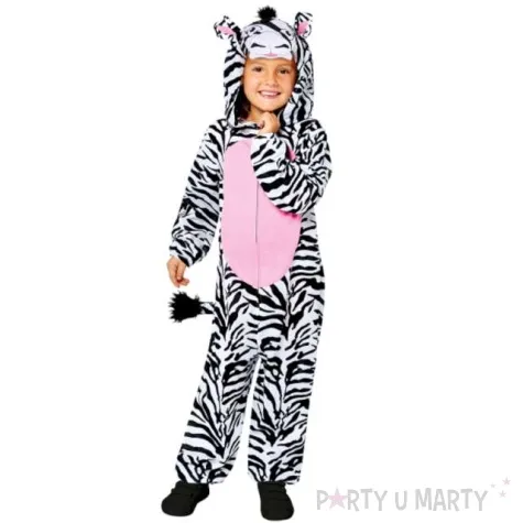 stroj dla dzieci kombinezon zebra amscan rozm 128 140 cm