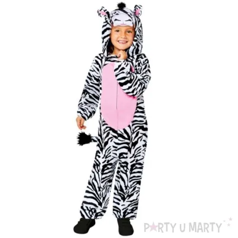 stroj dla dzieci kombinezon zebra amscan rozm 98 104 cm