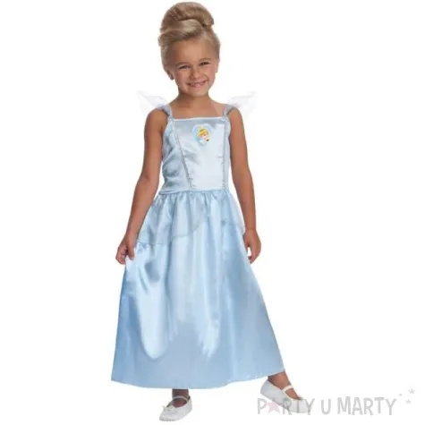 stroj dla dzieci kopciuszek niebieski pastelowy rubies rozm 140 150 cm