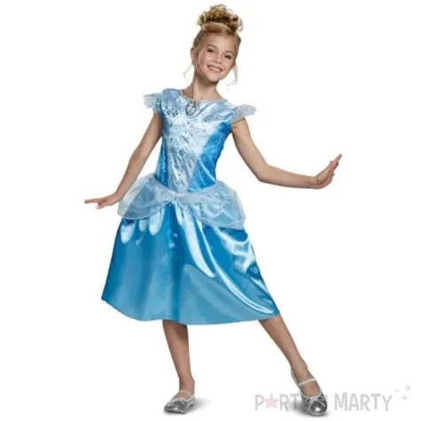 stroj dla dzieci kopciuszek sukienka niebieski disguise 109 123 cm