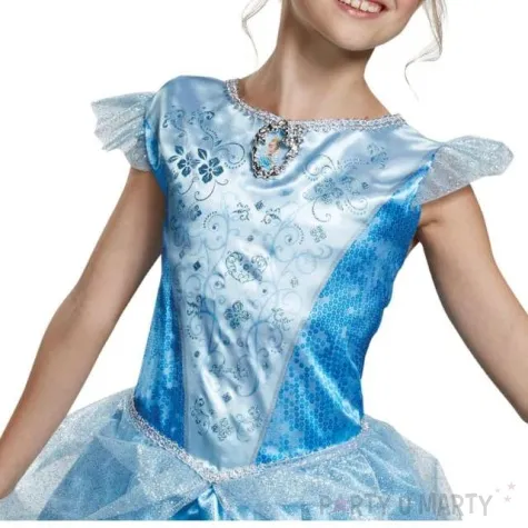 stroj dla dzieci kopciuszek sukienka niebieski disguise 109 123 cm