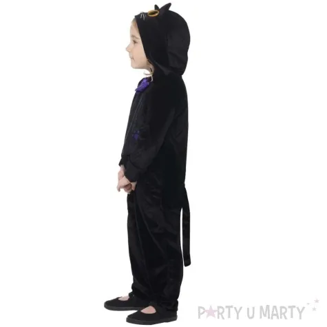 stroj dla dzieci kotek czarny smiffys 104 110 cm