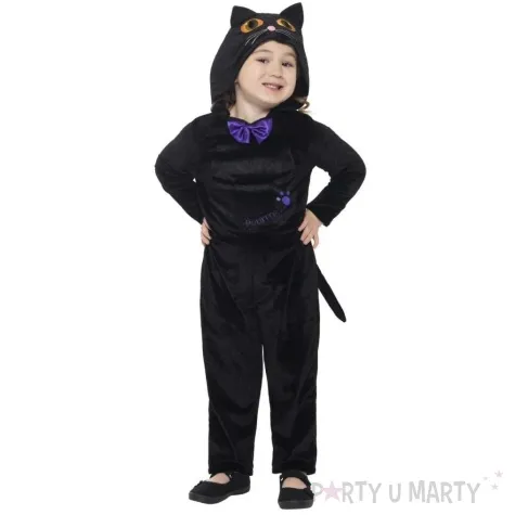 stroj dla dzieci kotek czarny smiffys 104 110 cm