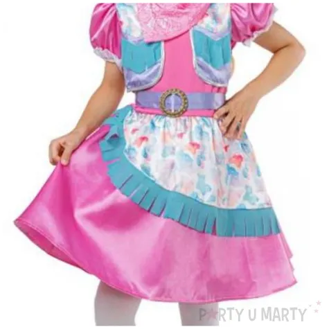 stroj dla dzieci kowbojka w sukience rozowy godan rozm 120 130