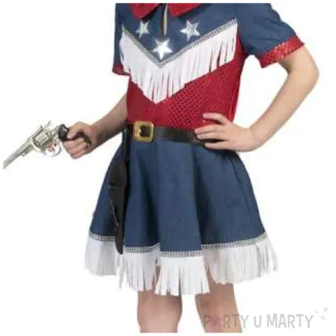 stroj dla dzieci kowbojska dziewczyna funny fashion 128 cm